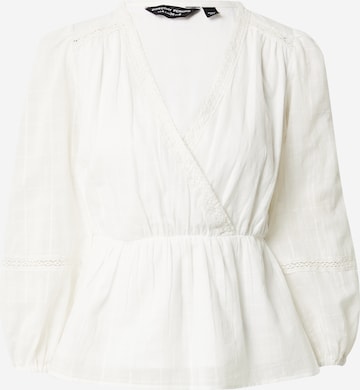 Chemisier Dorothy Perkins en blanc : devant