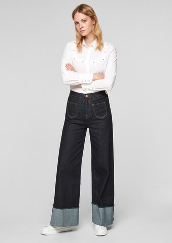 Wide Leg Jean s.Oliver en bleu