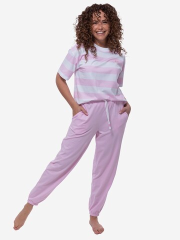 Mey Pajama 'Streaked Lines' in Pink