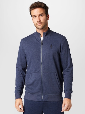 SKECHERS Athletic Zip-Up Hoodie in Blue: front