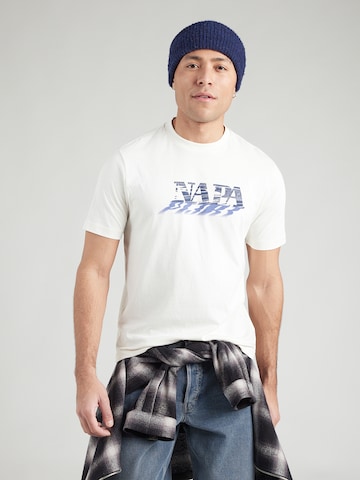 Tricou 'S-LODESTAR' de la NAPAPIJRI pe alb: față