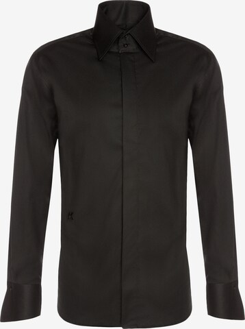 Karl Lagerfeld Slim fit Button Up Shirt in Black: front