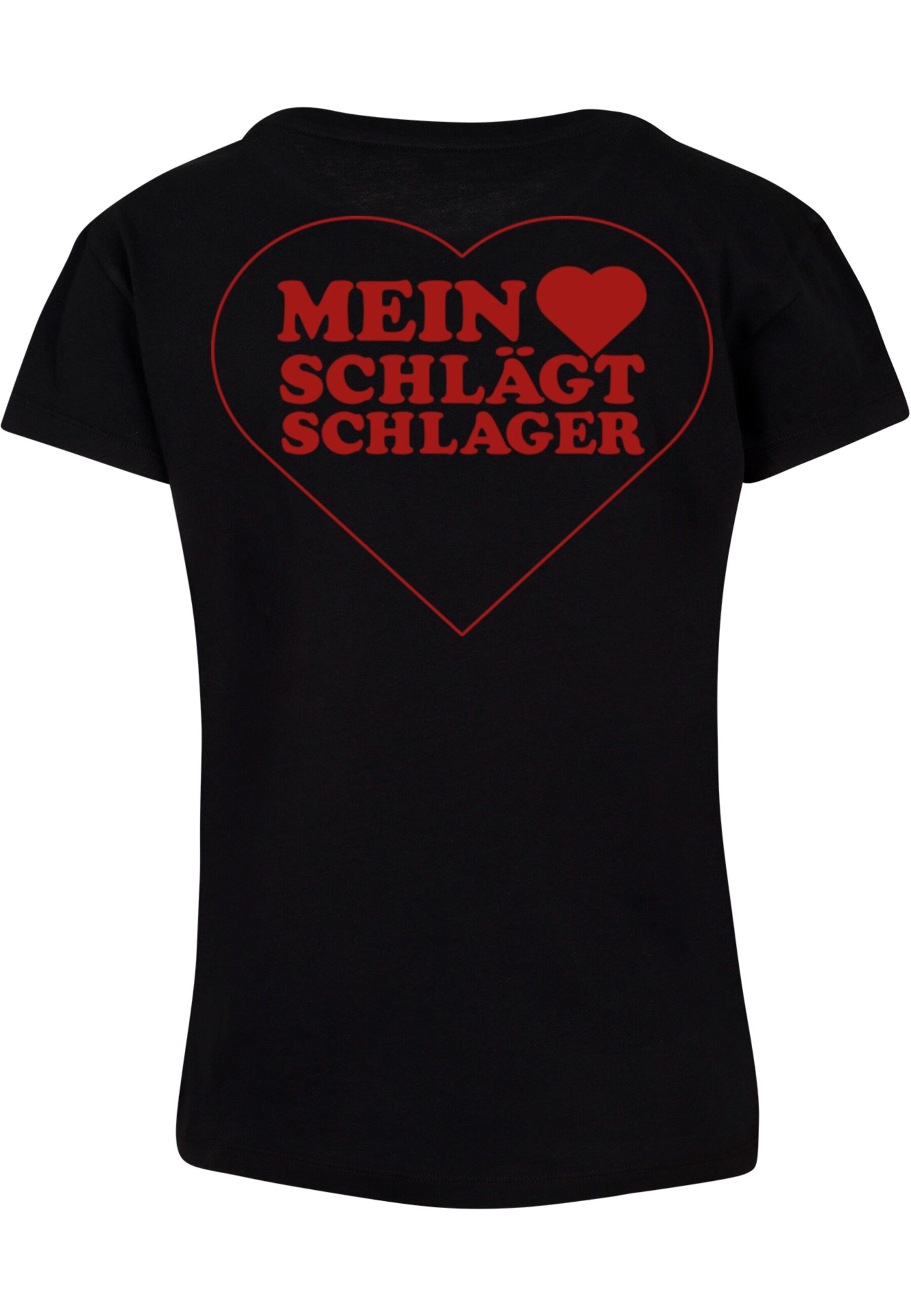Merchcode Shirt 'Herz' in Zwart
