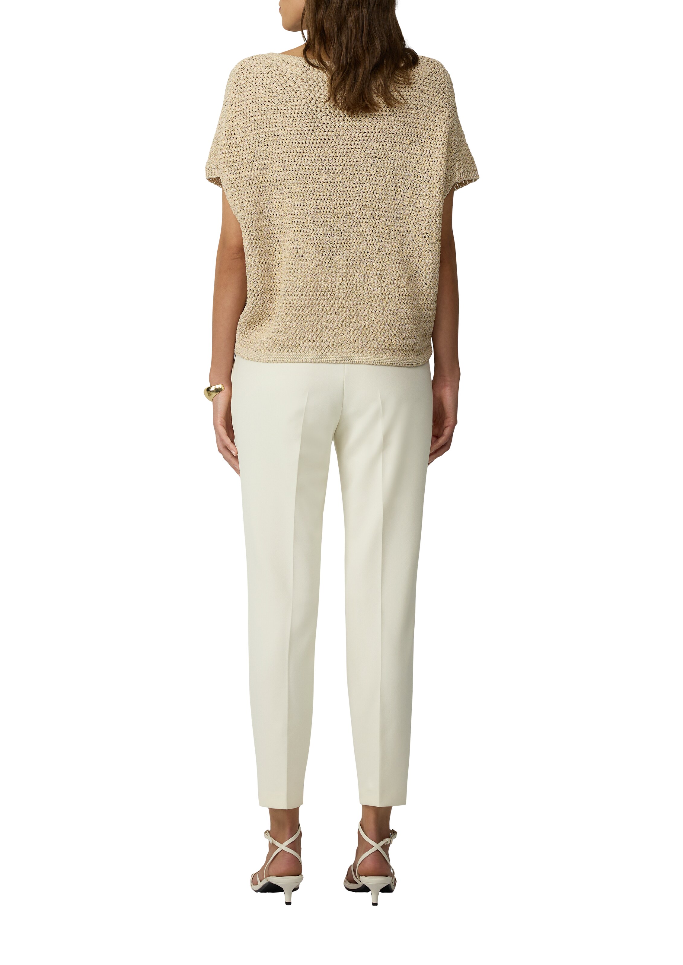 s.Oliver BLACK LABEL Обычный Плиссированные брюки в Бежевый