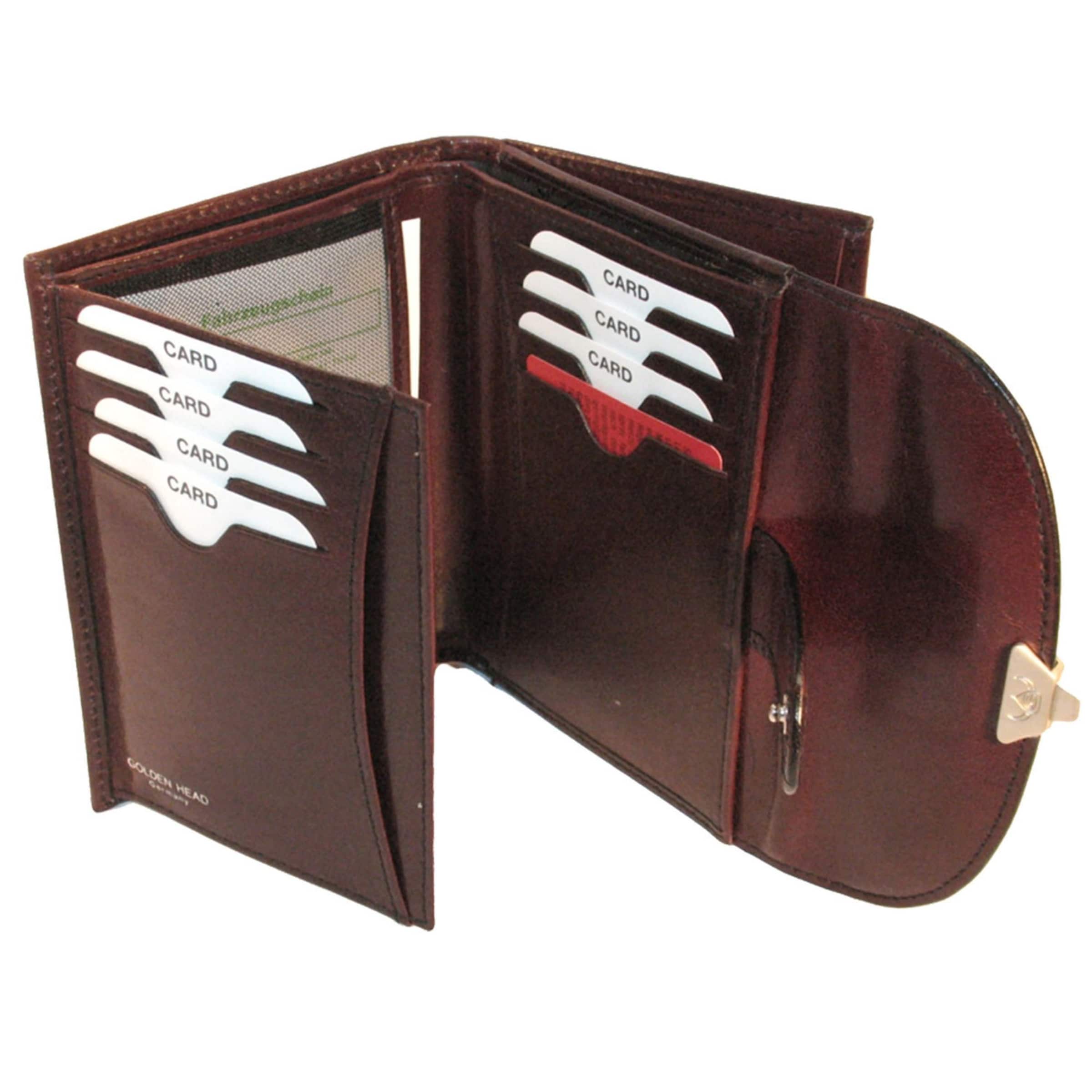 Porte-monnaies GOLDEN HEAD en marron