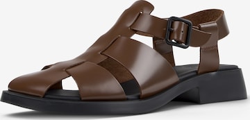 Sandales à lanières ' Dana ' CAMPER en marron : devant