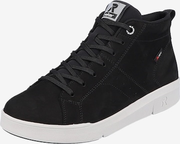 Rieker EVOLUTION High-Top Sneakers in Black: front