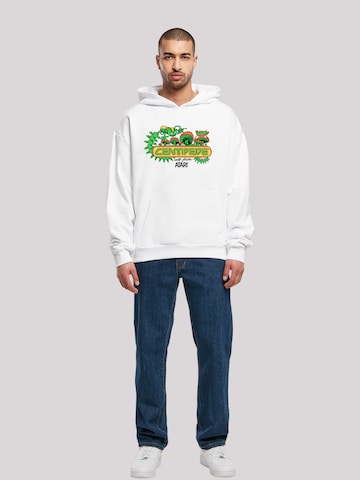 F4NT4STIC Sweatshirt 'Centipede Atari Retro Gaming Art' in Wit