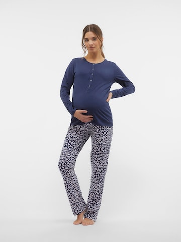 MAMALICIOUS Pyjama 'Hira Lia' in Blauw: voorkant