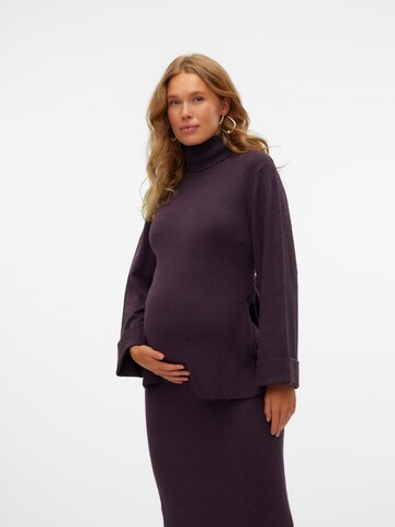 MAMALICIOUS Trui 'MLFie' in Lila: voorkant