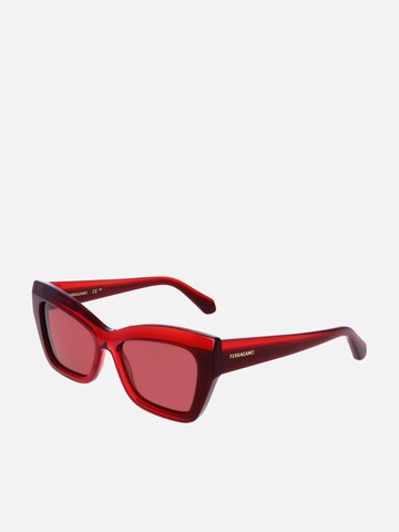 FERRAGAMO Sunglasses in Red: front