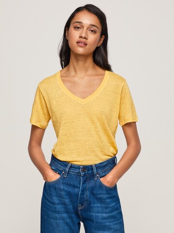 Pepe Jeans Shirt 'WANDA V NECK' in Yellow: front