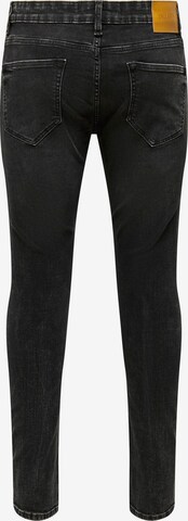 Only & Sons Skinny Jeans 'Warp' in Black