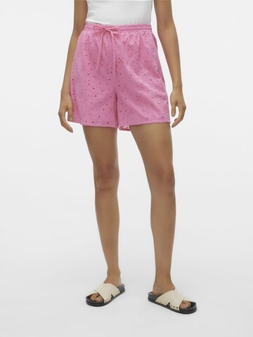 VERO MODA Regular Trousers 'HAY' in Pink: front