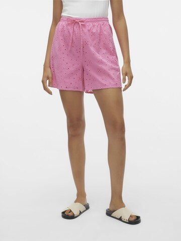 VERO MODA Regular Broek 'HAY' in Roze: voorkant