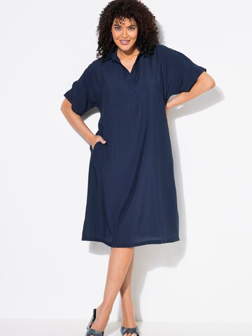 Ulla Popken - Vestido en azul: frente
