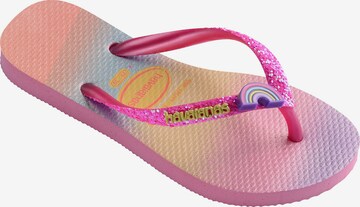 Sandales HAVAIANAS en rose : devant