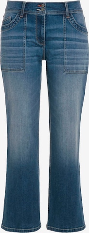 Ulla Popken - Bootcut Vaquero 'Mary' en azul: frente