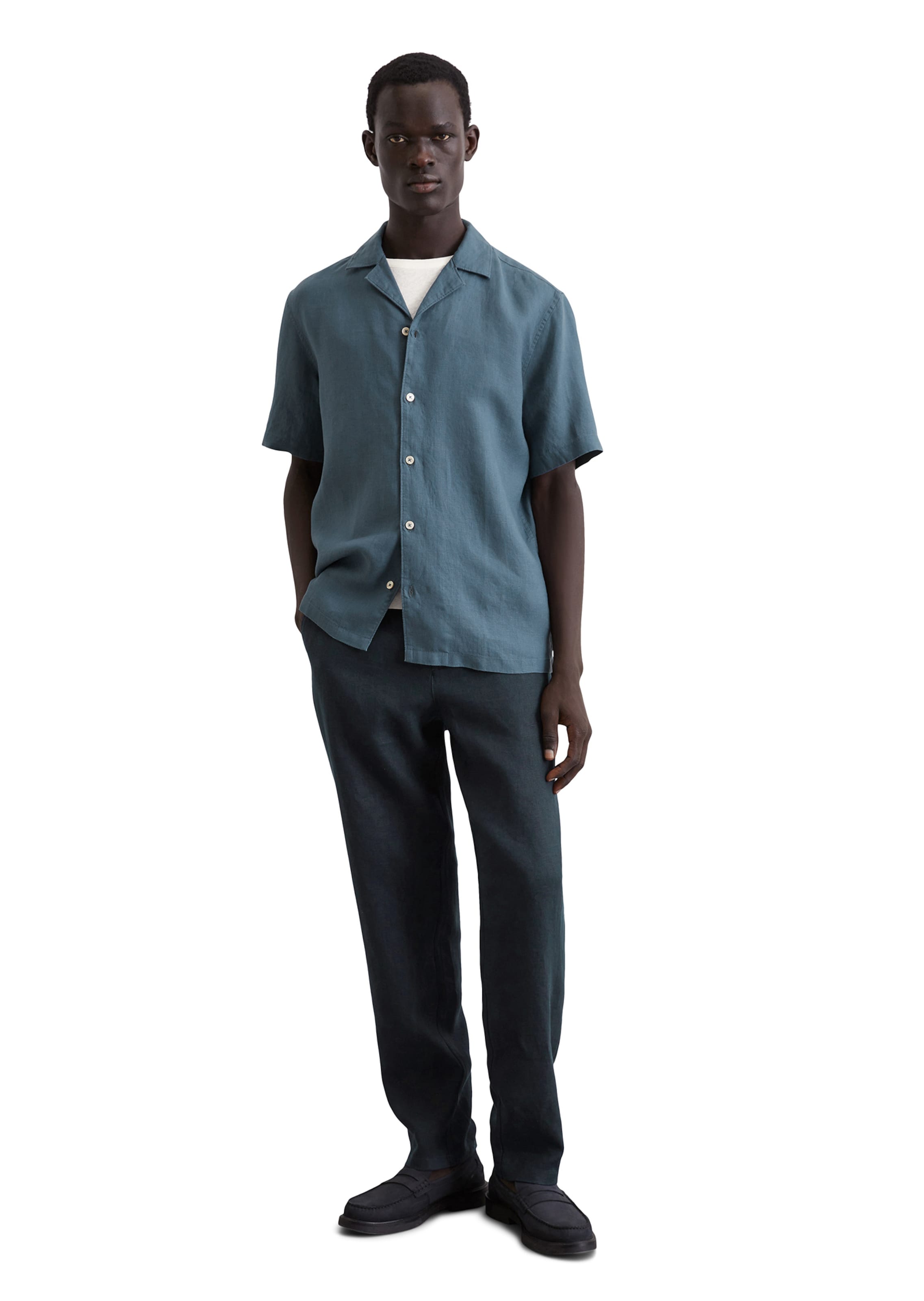 Marc O'Polo Regular fit Overhemd in Blauw