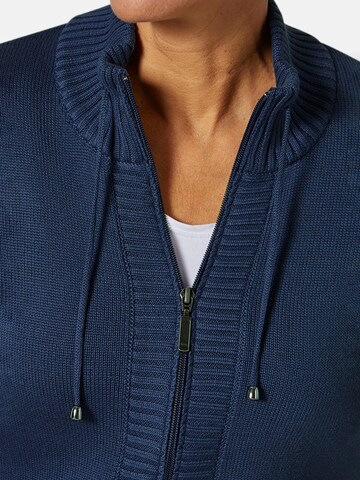 Goldner Strickjacke in Blau