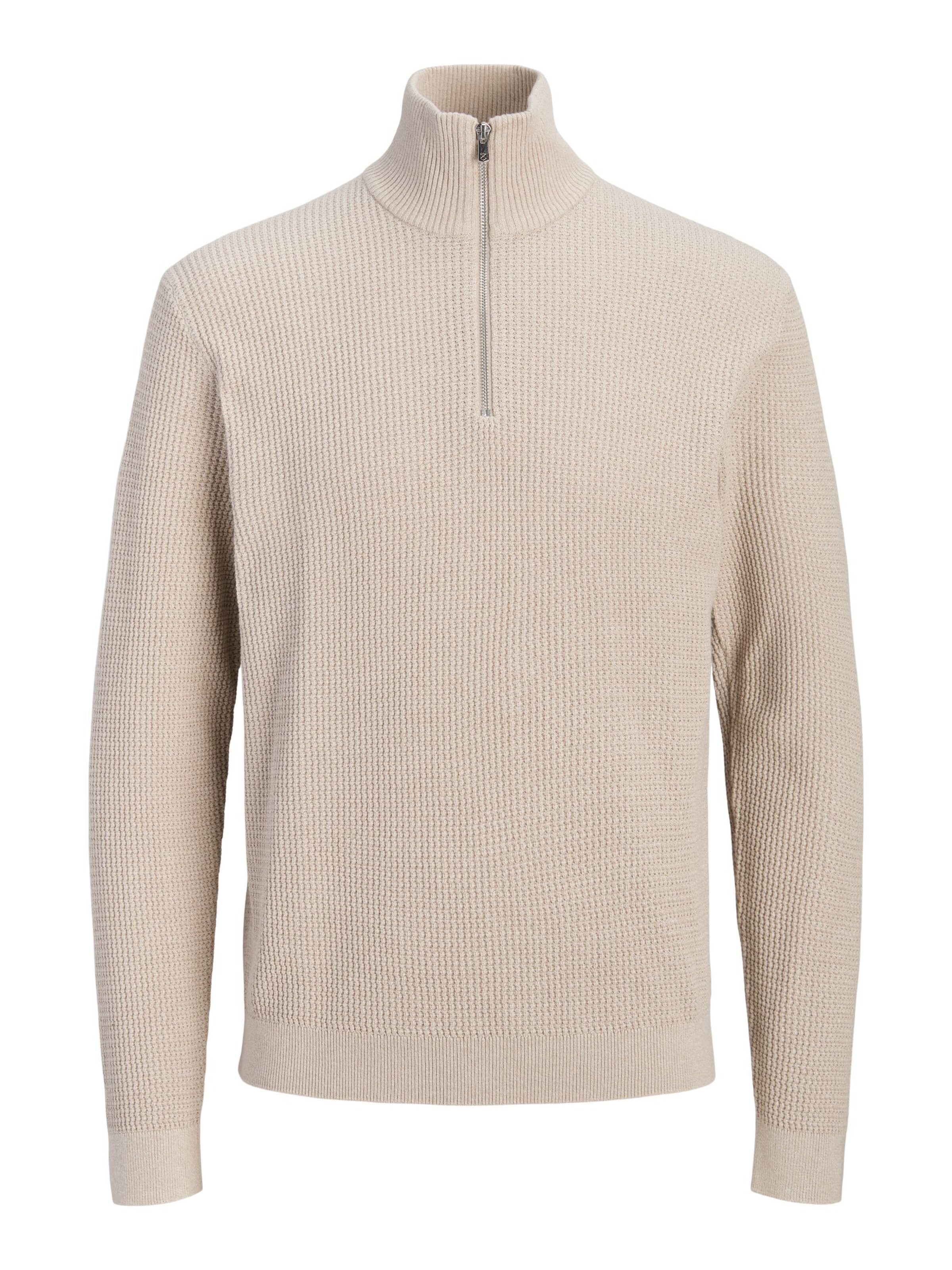 Pullover 'JPRBlustanley' di Jack & Jones Plus in beige: frontale