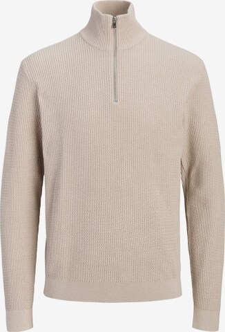 Pullover 'JPRBlustanley' di Jack & Jones Plus in beige: frontale
