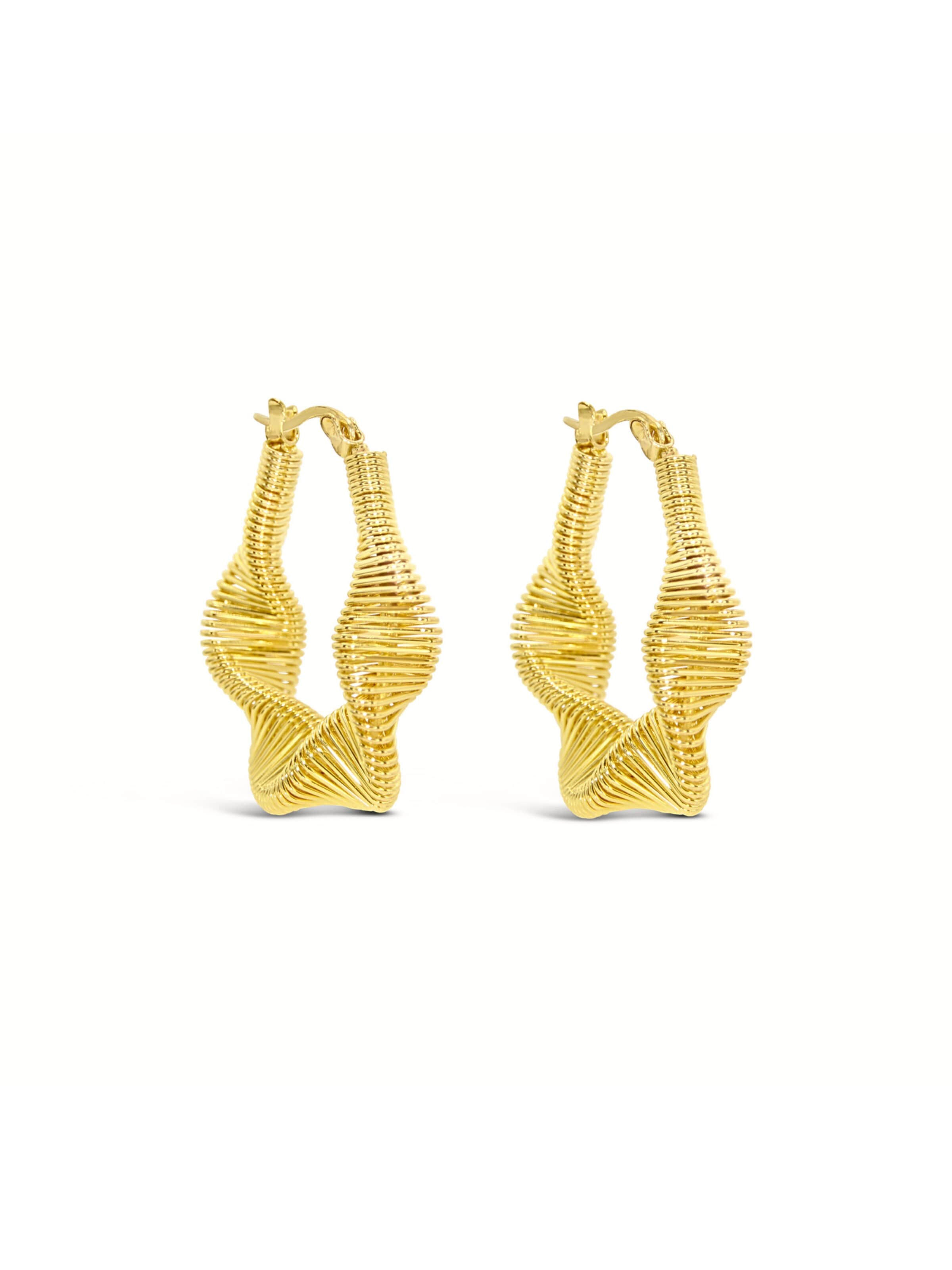 ARS-ARGENTI Ohrringe 'SCULPTURA HELIX HOOPS - gold'‌‌ in Gold: Vorderseite