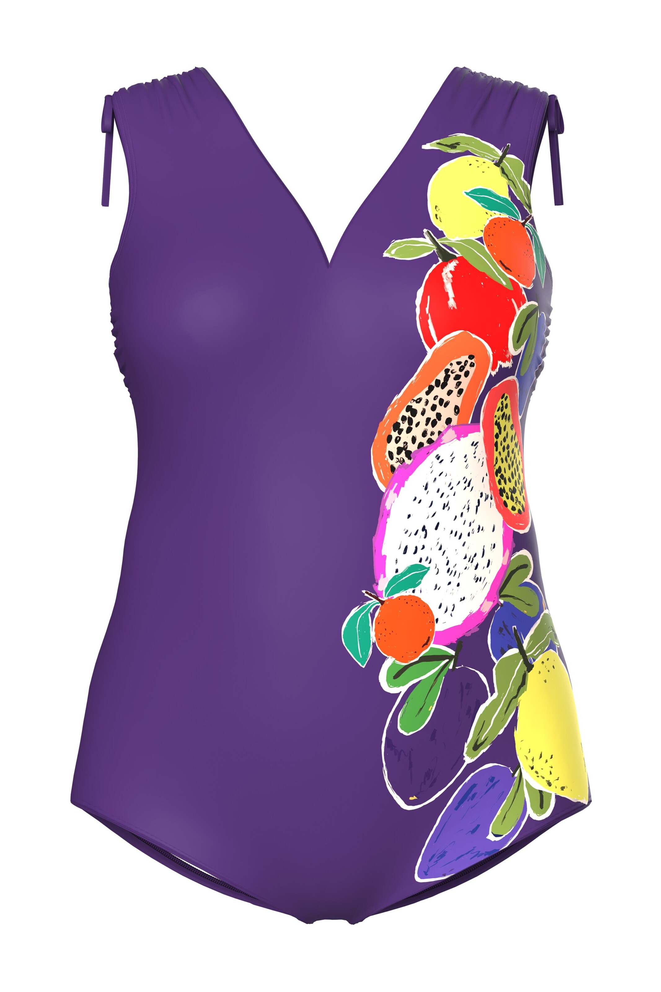 Triangle Maillot de bain Ulla Popken en violet : devant