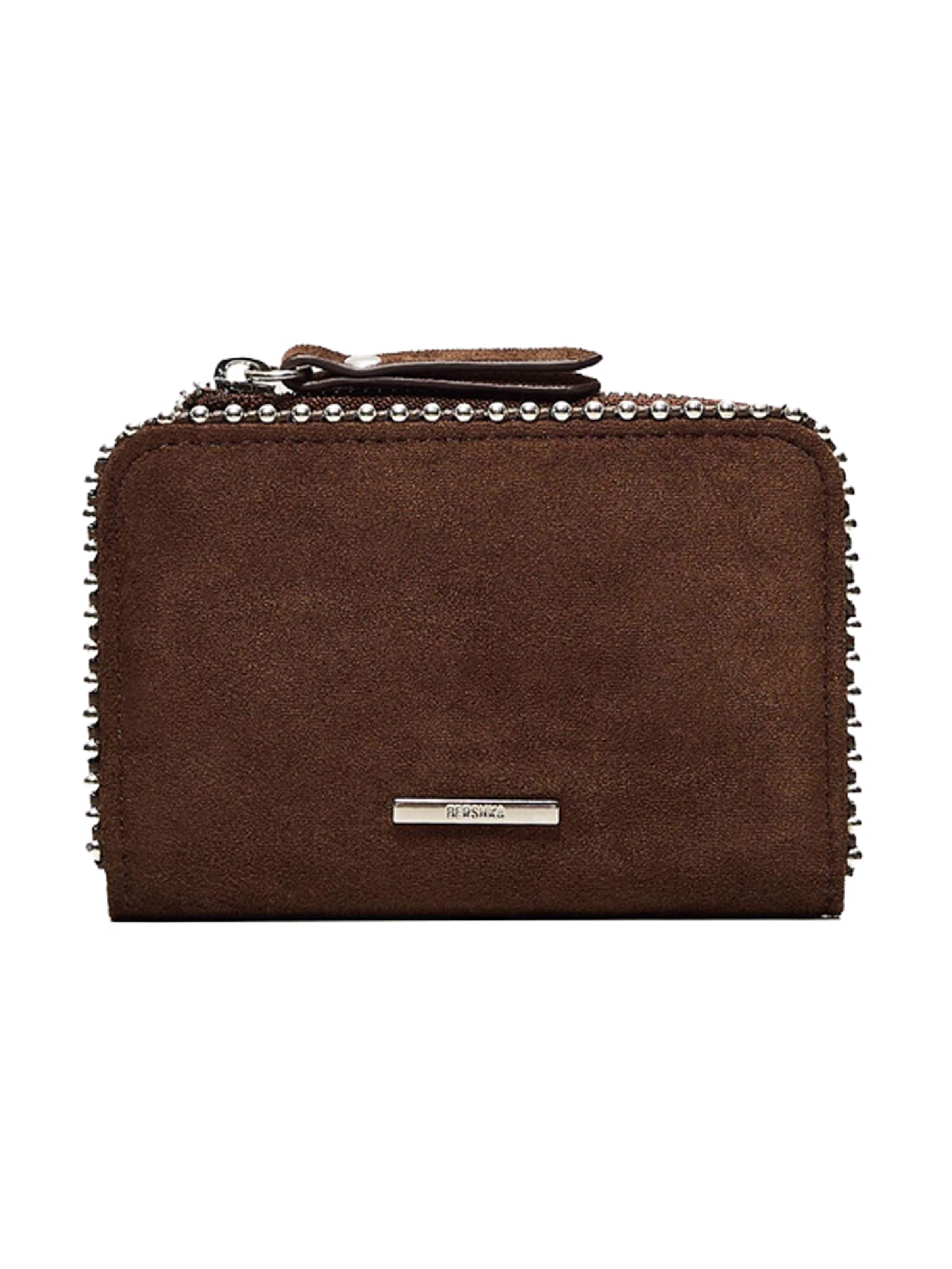 Portamonete Bershka di colore cioccolato, Visualizzazione prodotti