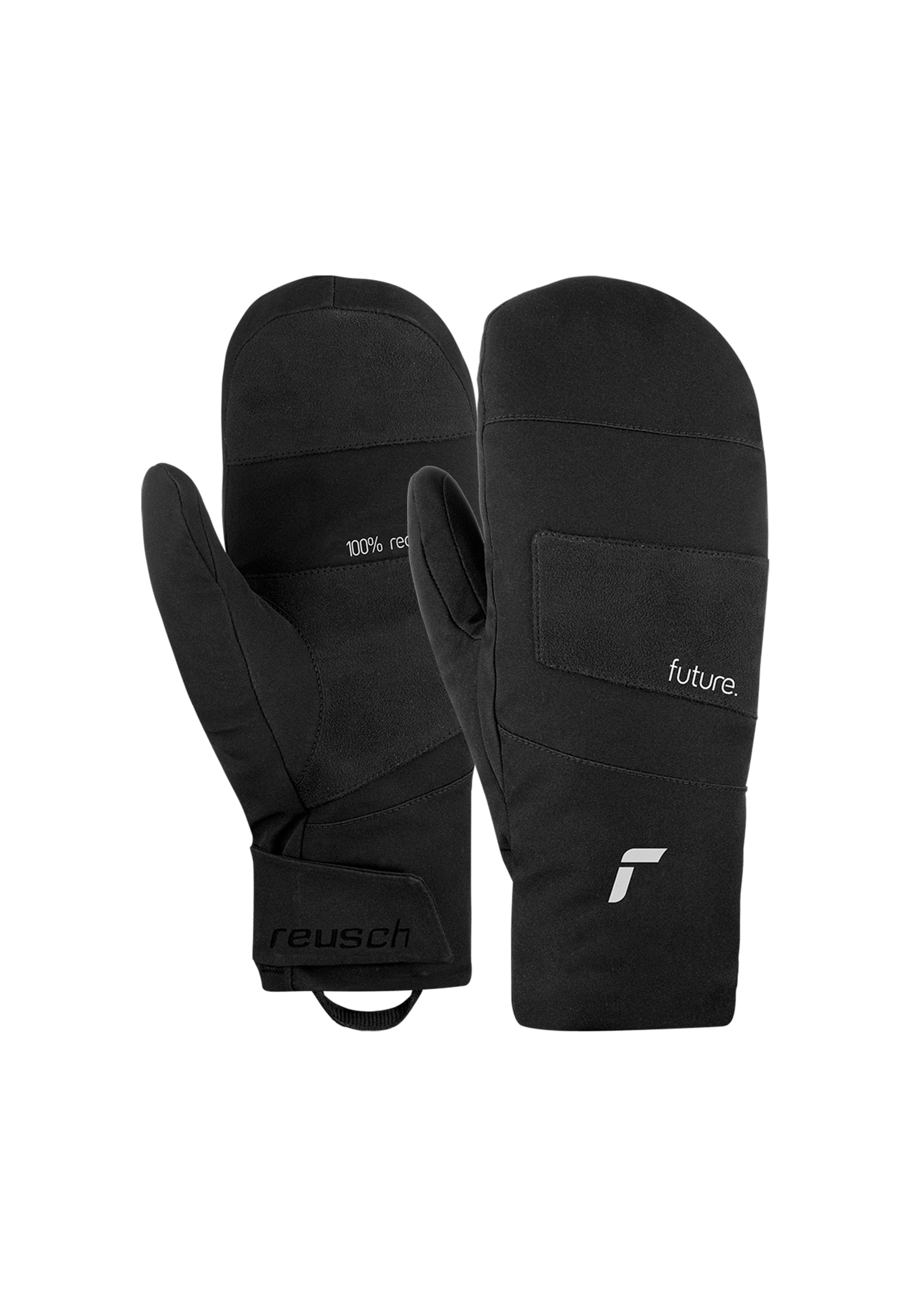 REUSCH Sporthandschuhe 'Futu:re Mitten' in Schwarz: Vorderseite