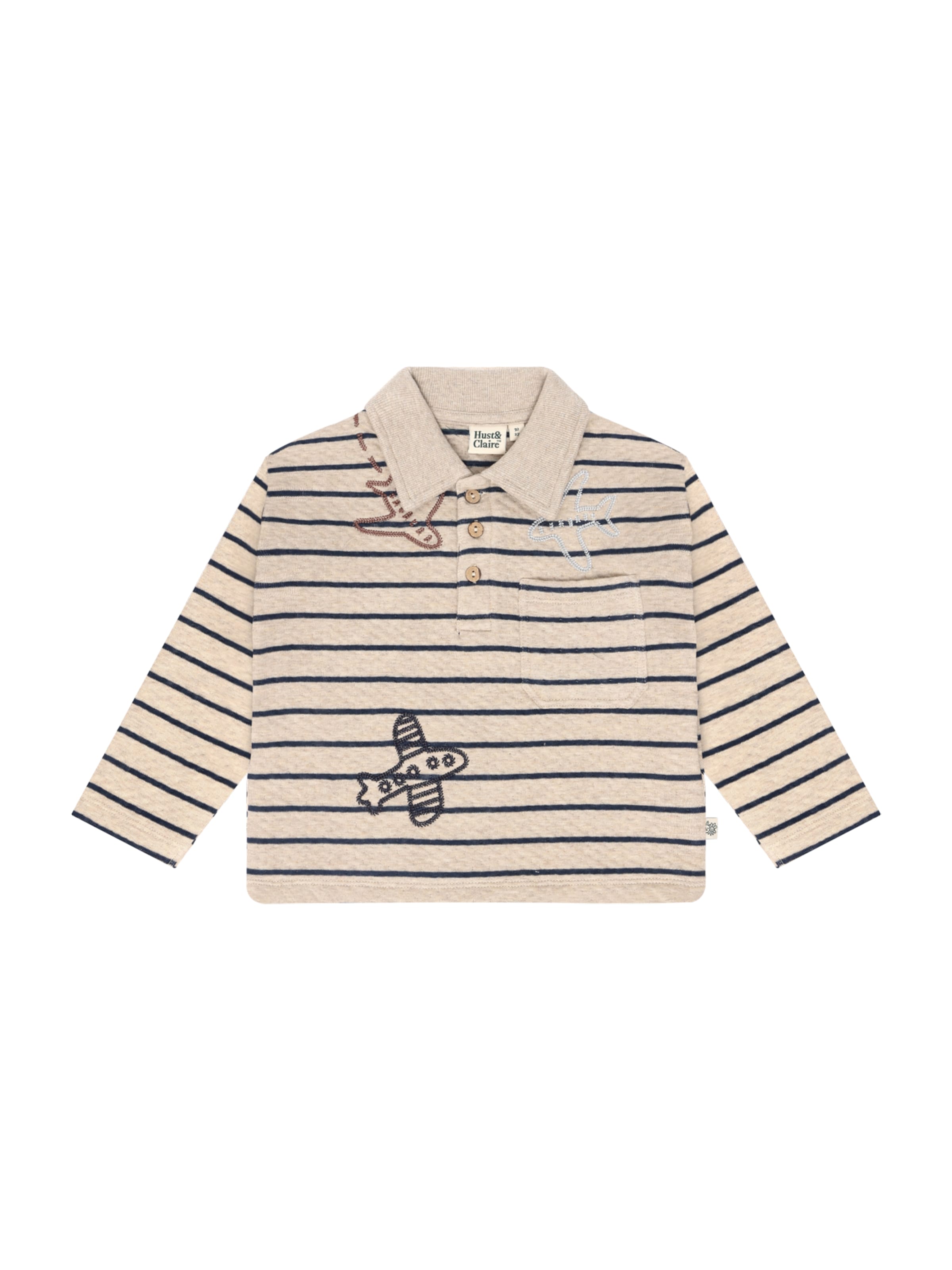 Hust & Claire - Camiseta 'Stevie' en beige: frente