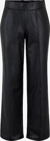 PIECES Wide leg Pants 'Kornelia' in Black: front