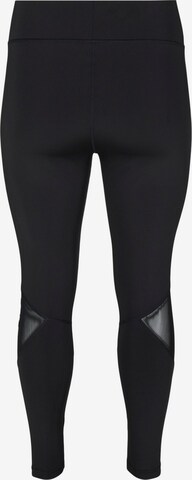 Active by Zizzi Skinny Hose 'ATEXT' in Schwarz