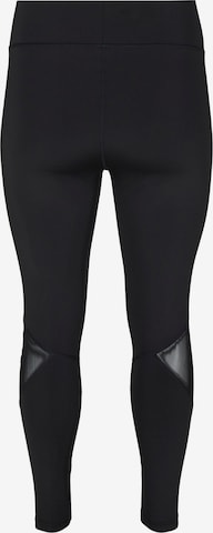 Active by Zizzi Skinny Hose 'ATEXT' in Schwarz