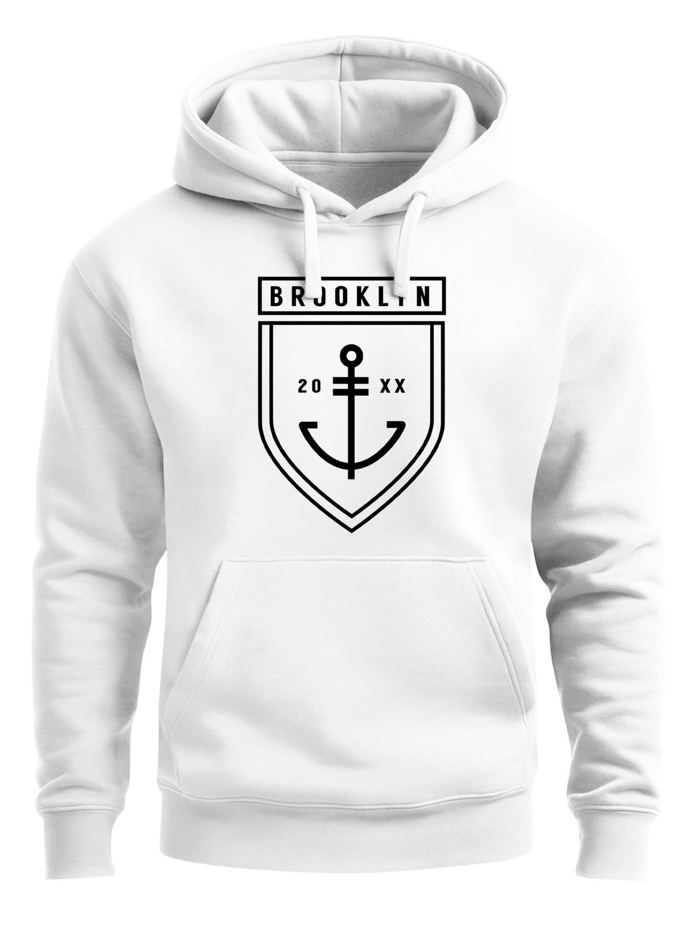 Neverless Sweatshirt 'Brooklyn Anker' in White: front