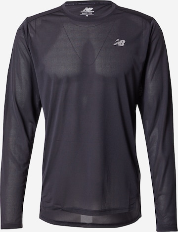 Tricou funcțional de la new balance pe negru: față