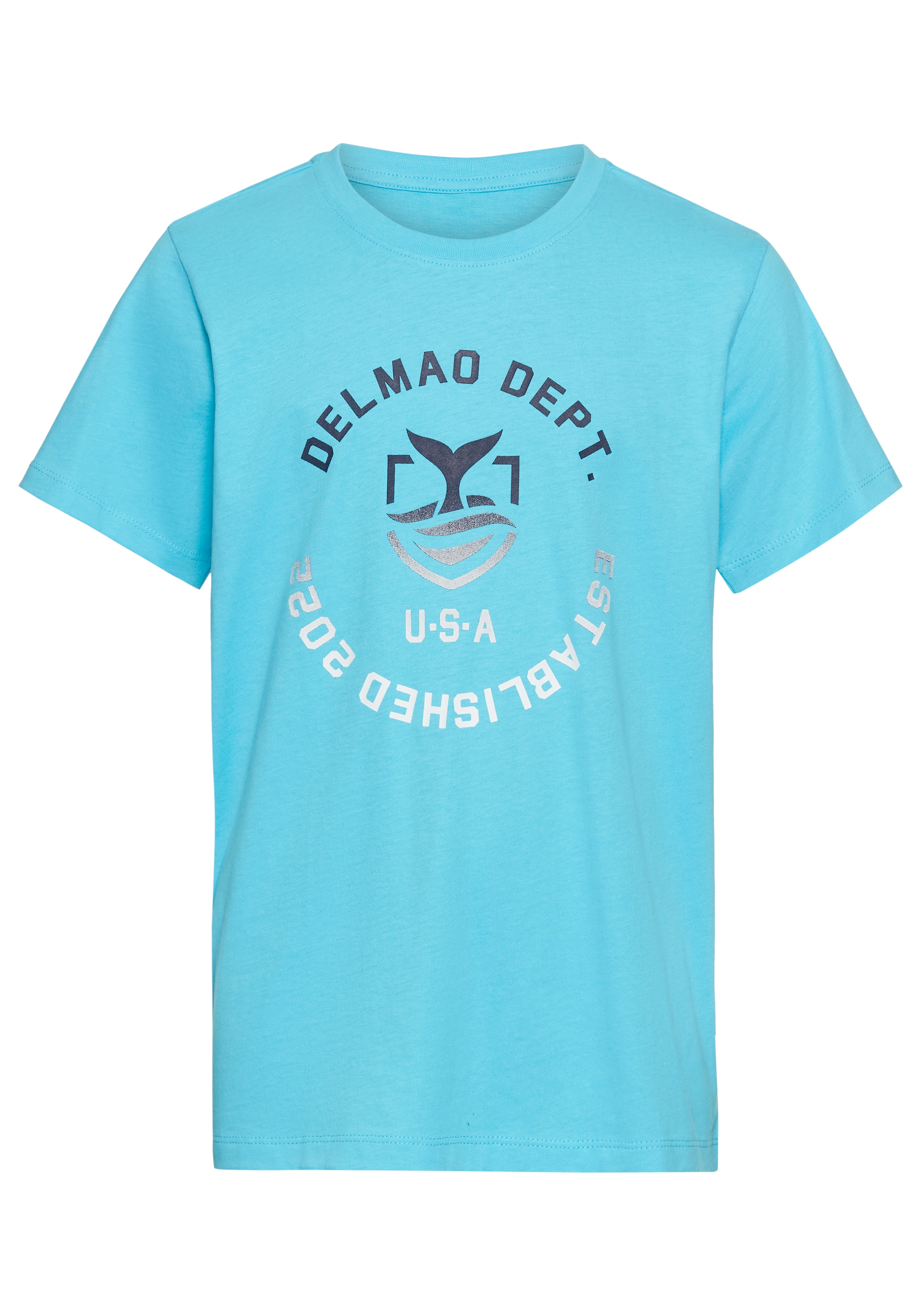 DELMAO Shirt in Blue: front