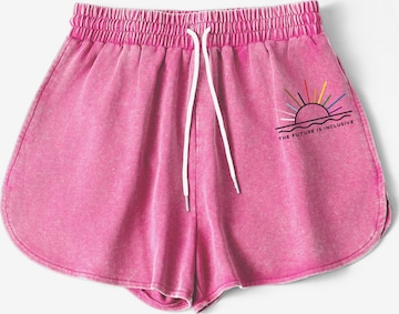 GORHEY Trousers in Pink: front