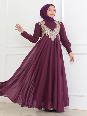 Robe MODAMIHRAM en violet : devant