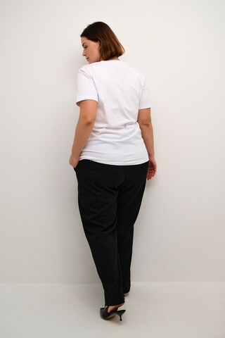 T-shirt 'KC Viana' KAFFE CURVE en blanc