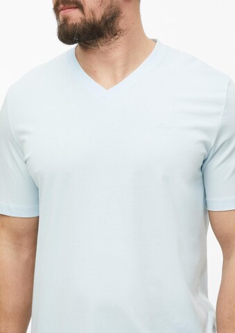 s.Oliver Men Tall Sizes Shirt in Blue