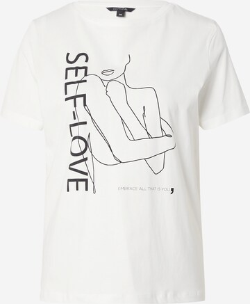 T-shirt COMMA en blanc : devant