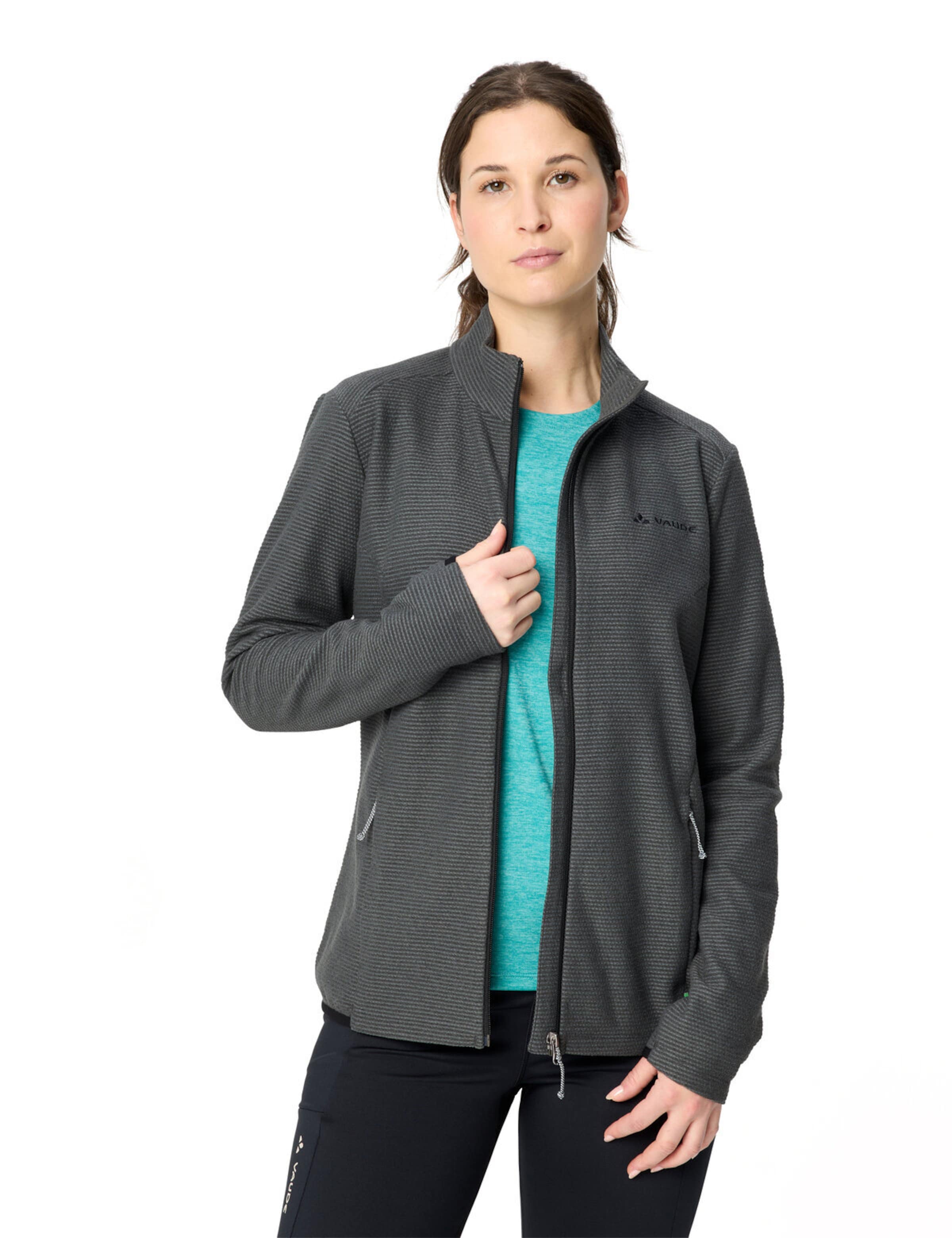 VAUDE Functionele fleece jas 'Strathcona' in Grijs