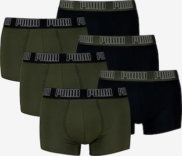 PUMA Boxerky – zelená: přední strana