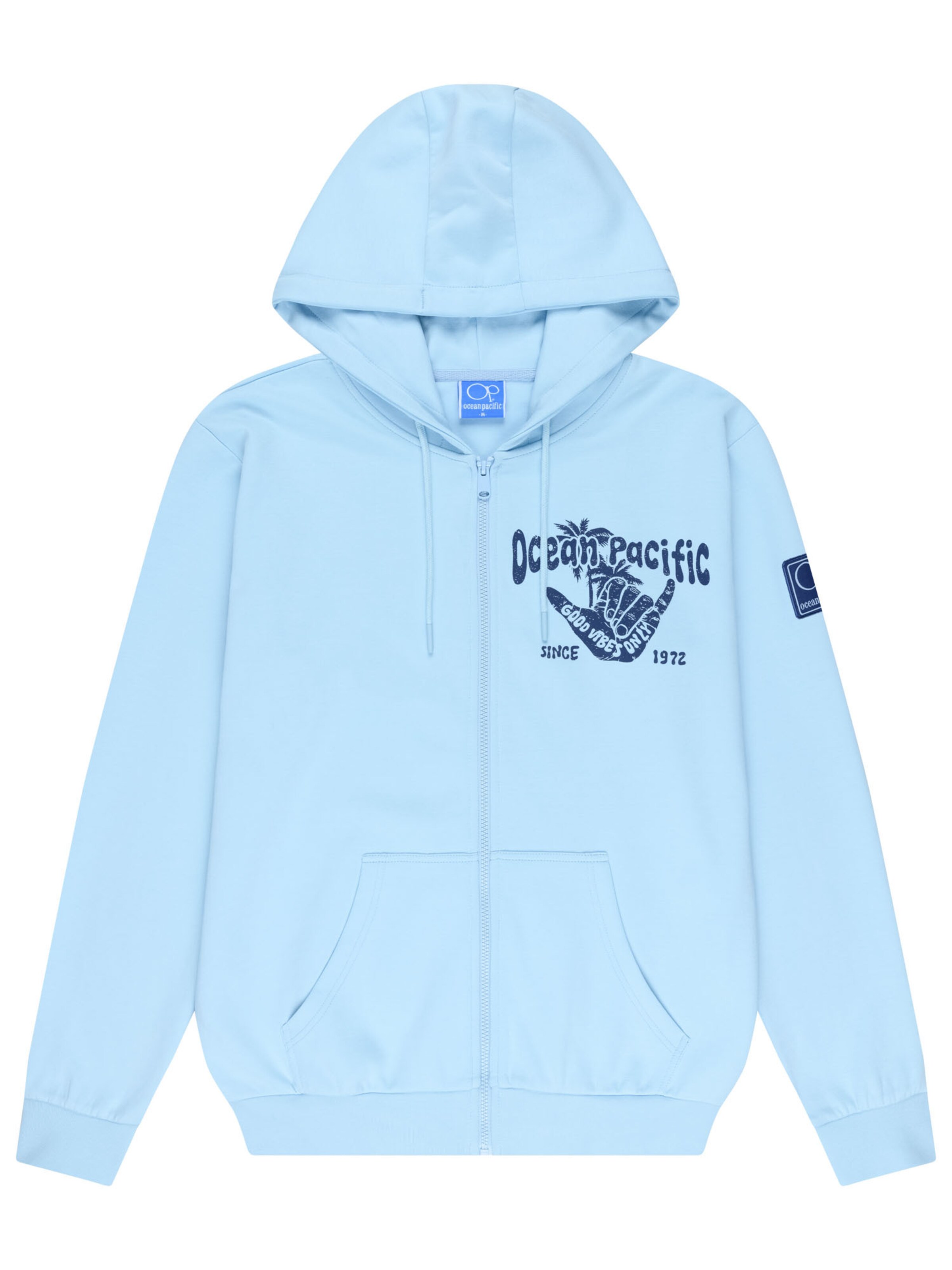 Ocean Pacific - Casaco em moletão 'Tofino' em azul: frente