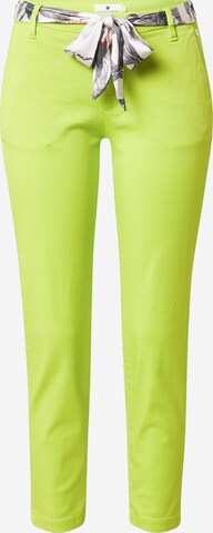 Coupe slim Pantalon chino 'Claudia Felicita' FREEMAN T. PORTER en vert : devant