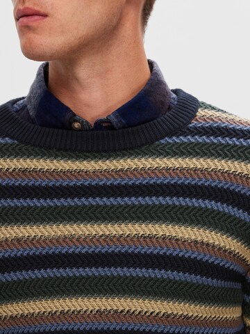 SELECTED HOMME Pullover 'Soho' in Blau