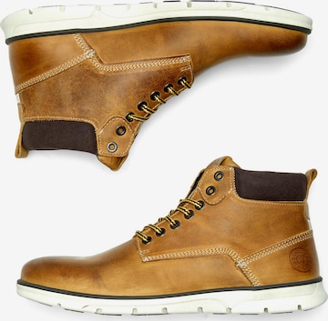 Bottines à lacets 'Tubar' JACK & JONES en marron