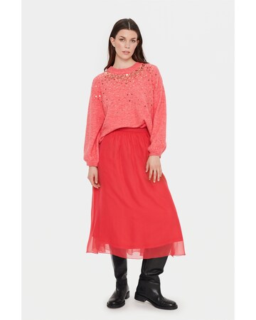 SAINT TROPEZ Sweater 'Barbel' in Red
