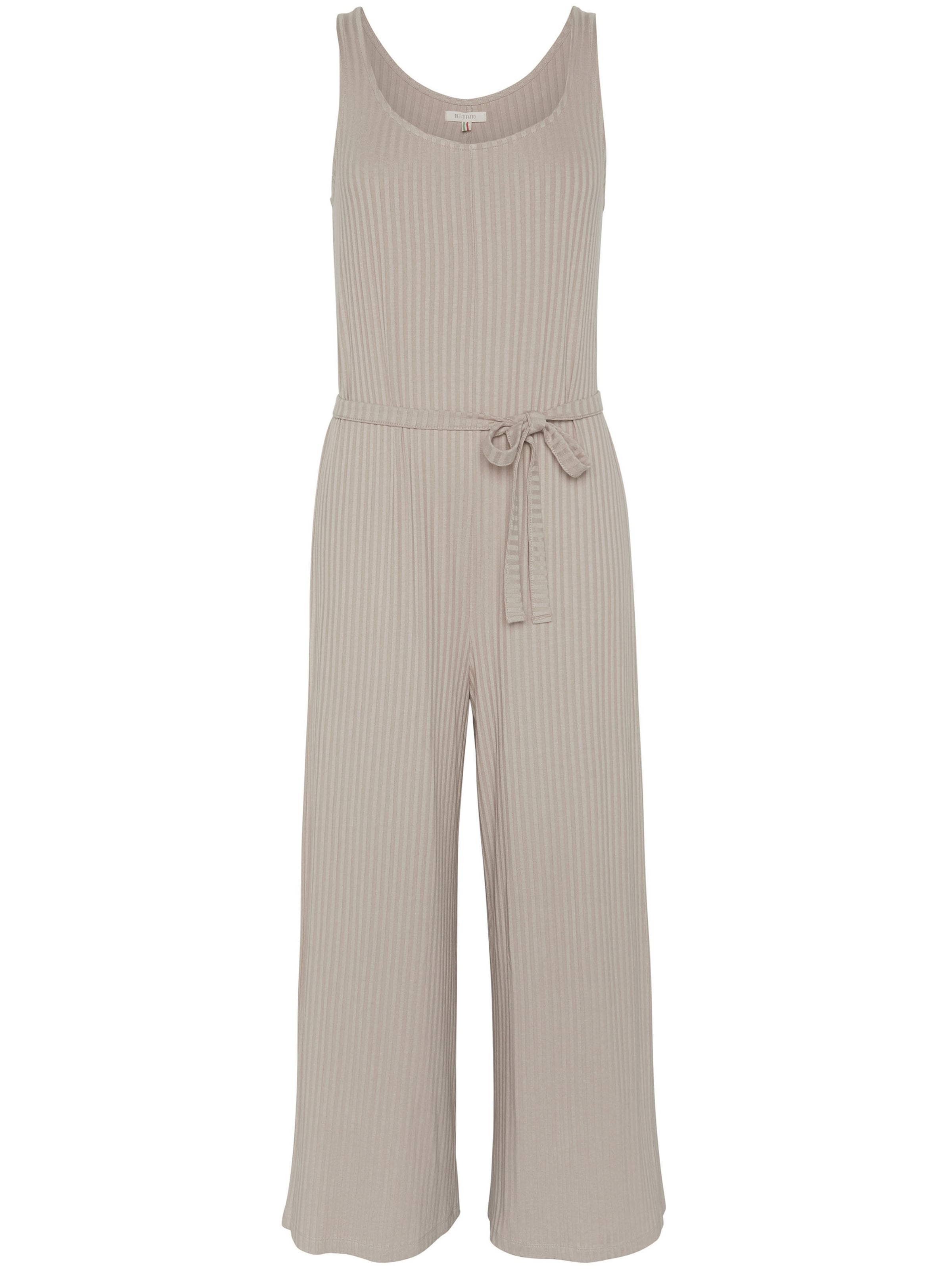 Detto Fatto Jumpsuit in Beige: front